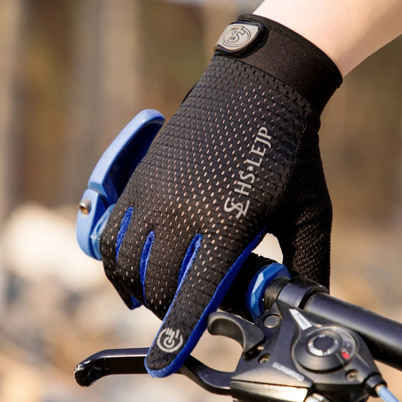 

Перчатки велосипедные сетчатые с закрытыми пальцами, дышащие длинные перчатки для езды на велосипеде, для мужчин и женщин, для работы с сенсорным экраном, летние аксессуары