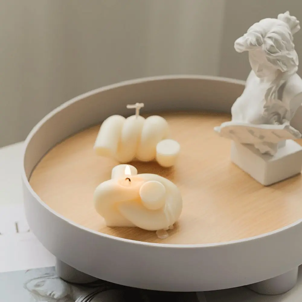 Геометрическая веревка с узлом силиконовая форма для свечей мыла сделай сам