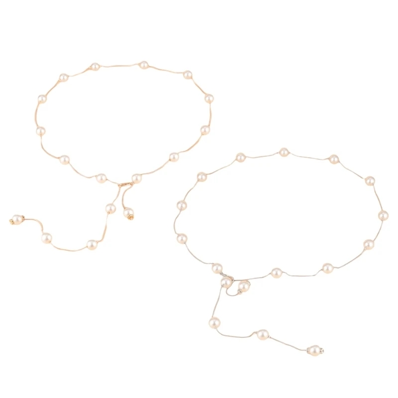 

Винтажный металлический тонкий ремень для женщин, декор из белого жемчуга, женская классическая рубашка, пояс, Прямая поставка