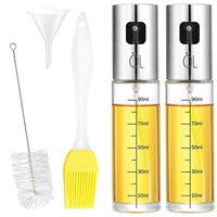 olive oil sprayer food grade glass oil spray oil bottle with funnel cleaning brush oil sprayer for cooking bbq salad frying