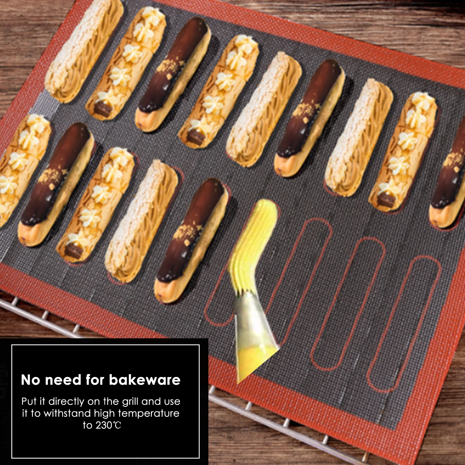 

Non Stick Baking Mat Perforated Silicone Pastry Tool Kitchen Bakeware Accessories Oven Sheet Liner for Cookie /Bread/ /Puff