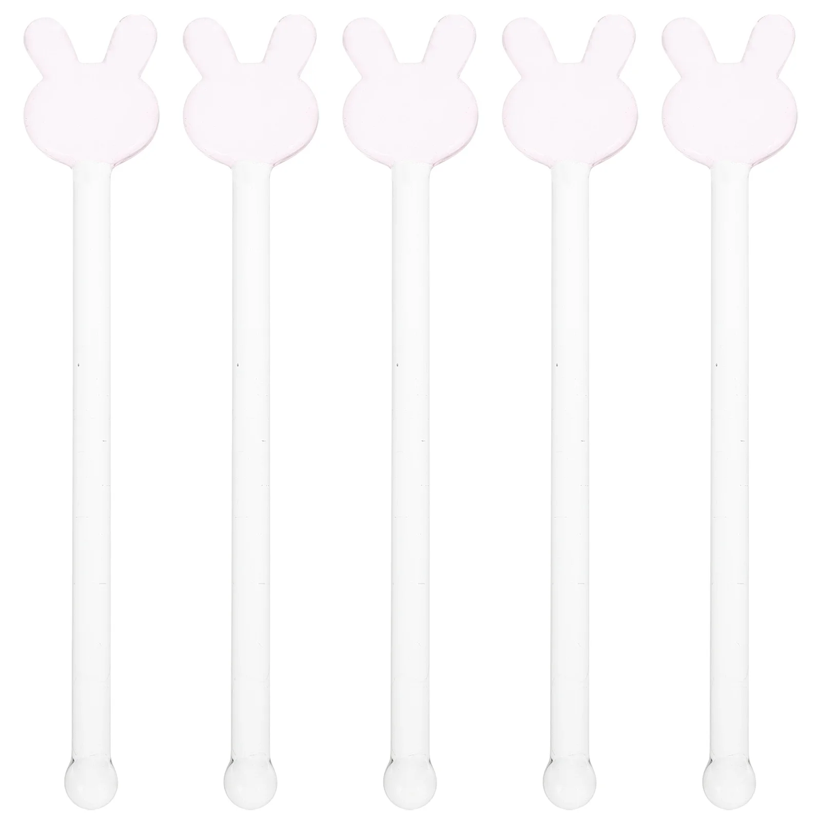 

5pcs Cocktail Stirrer Transparent Drink Stirrer For Cocktail Fruit Juices Coffee