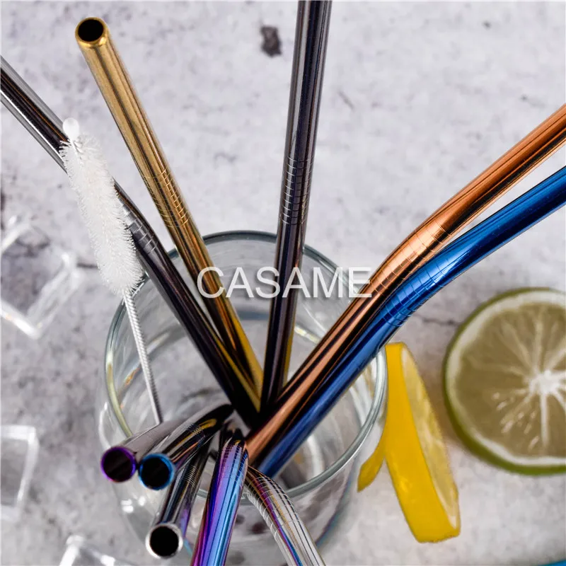 reusable-drinking-straw-18-10-stainless-steel-straw-set-high-quality-metal-colorful-straw-with-cleaner-brush-bar-party-accessory