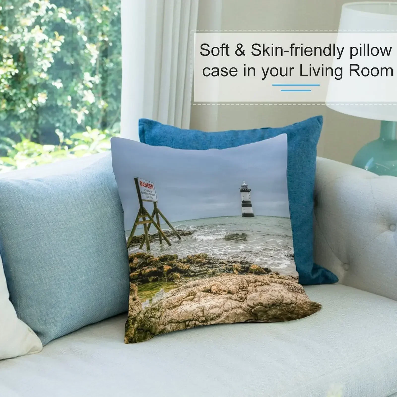 Декоративная подушка Penmon Point Lighthouse Anglesey