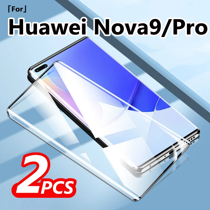 

Full Cover Tempered Glass For Huawei Nova 9 Screen Protector For Huawei Nova 9 Pro 3D Curved Edge Glass For Nova9 Nova9Pro New