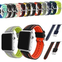 sports silicone strap smart watch strap for apple watch band 41mm 4238mm 40 smart for iwatch series 7 6 series men women strap