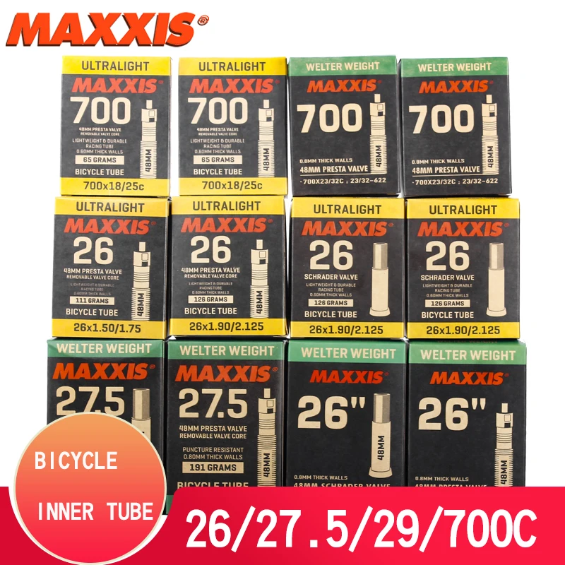 

MAXXIS Bicycle tire Tube All Size Stab Blow Proof 26 27.5 29 700C AV FV MTB Road Bike Inner Tubes Camera Tire