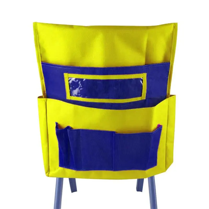 

School Classroom Chair Pockets Chairback Buddy Organizer Pockets Seat Sacks Kids With Name Tag Slot For Kids Storage Pouch