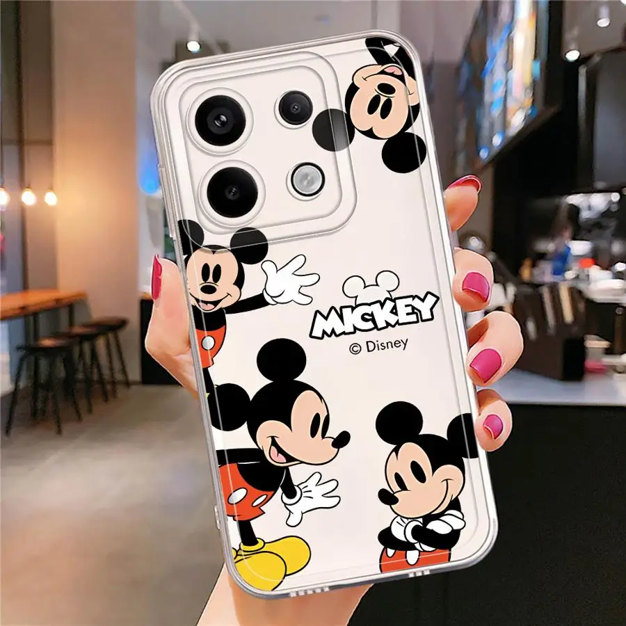 Прозрачный чехол для телефона Disney с Микки и Минни Маус Xiaomi Mi 11 Lite 11T Pro Poco X3 NFC Redmi 9A
