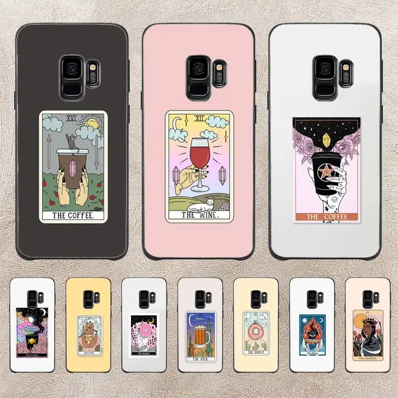 

Pizza Coffe Tarot Mystery Totem Phone Case For Samsung Galaxy A51 A50 A71 A21s A31 A41 A10 A20 A70 A30 A22 A02s A13 A53 5G Cover