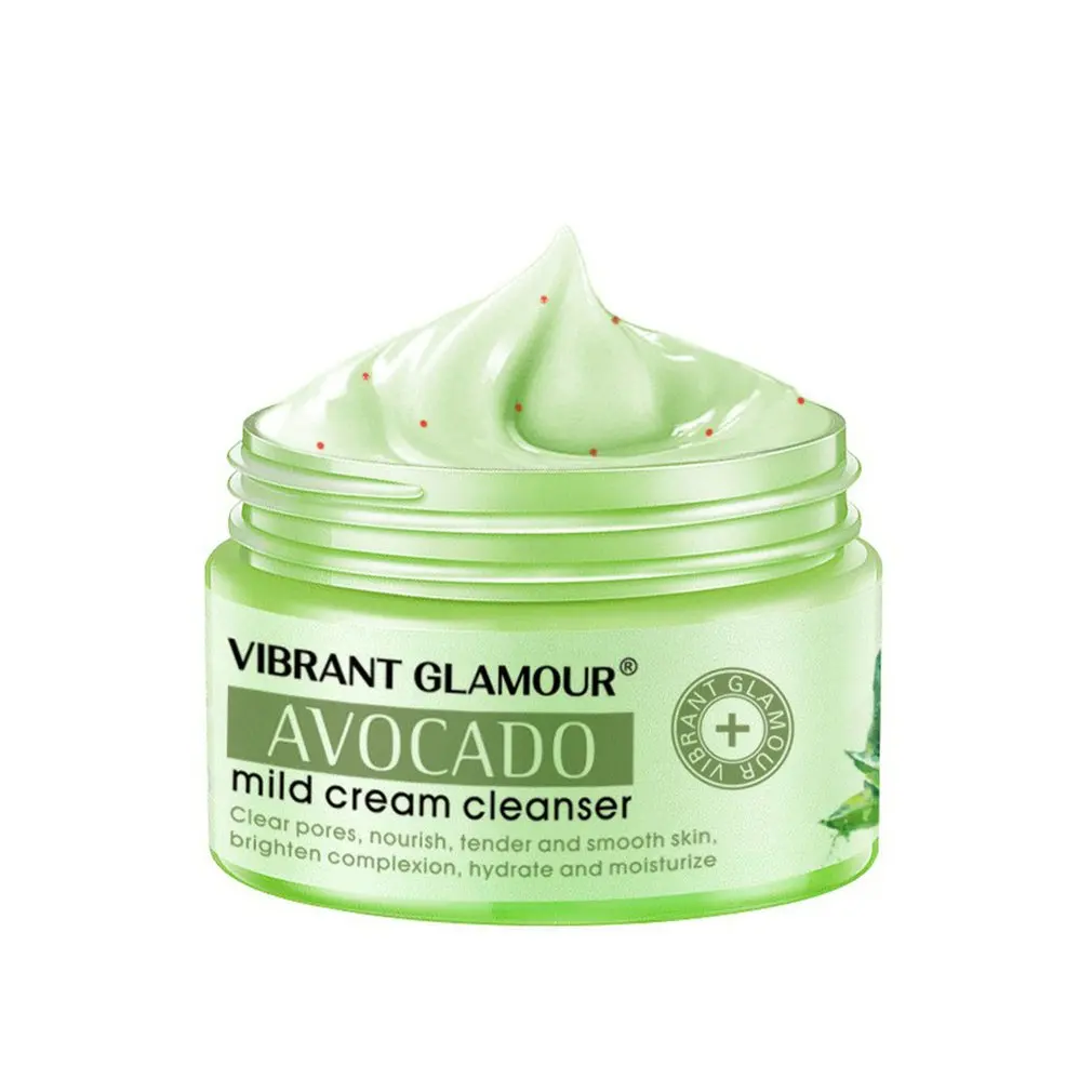 

Avocados Milk Cream Cleansing Pores Cleaning Shrinking Softens Blackhead Cuticles Deep Hydration Firming Face Skin Care 100g