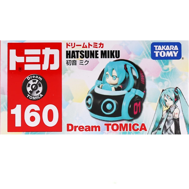 

Spot TAKARA TOMY Tomica Dream Simulation Car No. 160 Hatsune Miku 187967 Alloy Ornament Hand Doll Toy Gift