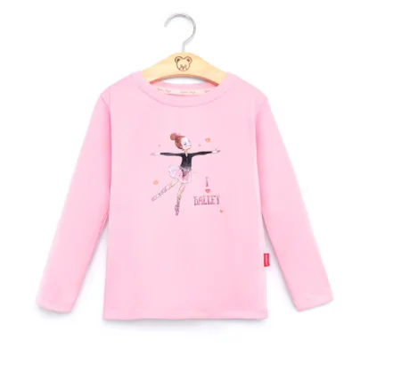 

1pcs/lot children ballet dancing top girl cotton casual dancing shirt dancing girl pattern