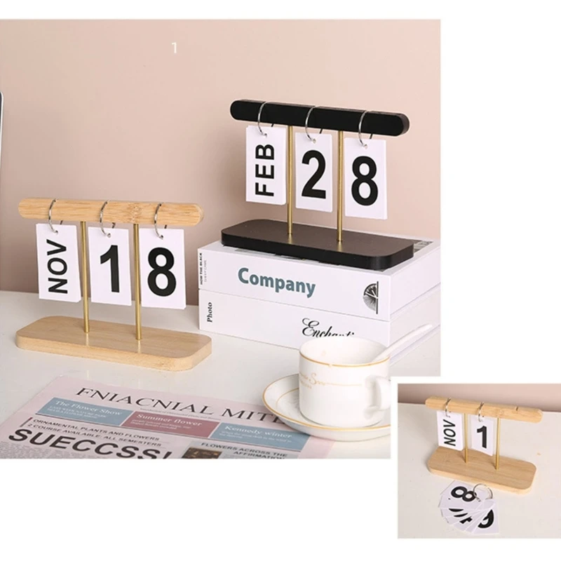 

Деревянный настольный календарь, перекидной стол, многоразовый вечный календарь, ежемесячный, еженедельный, годовой планировщик,