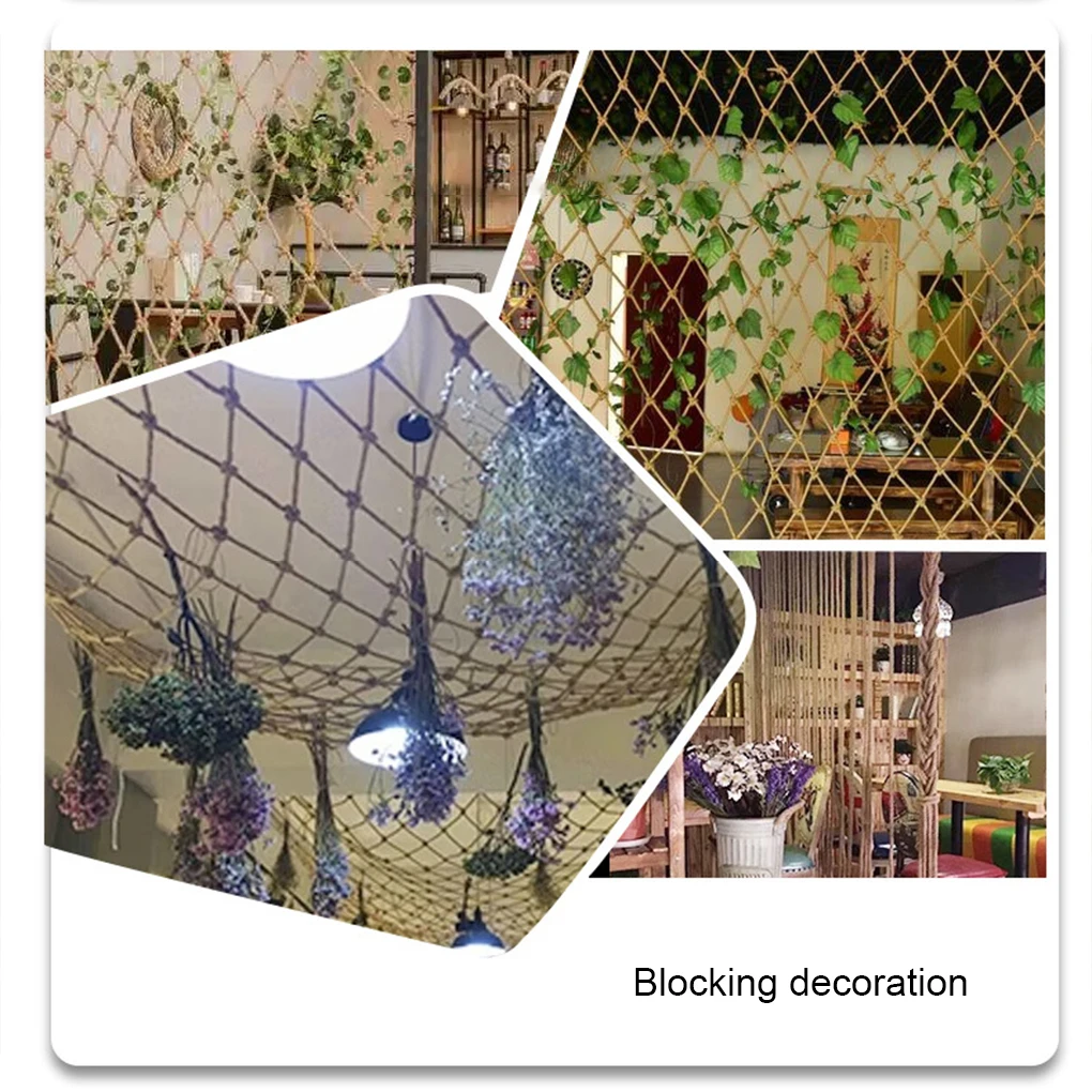 Детская безопасная сетка для скалолазания 2x4 м джутовая веревка ручной работы