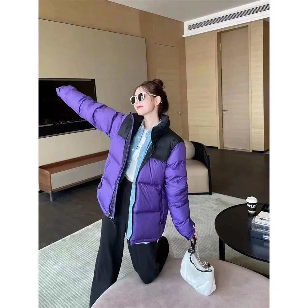 bomber jacket men clothes men's trend stand-up collar coat youth bread clothing loose warm cotton-padded jacket men's wear