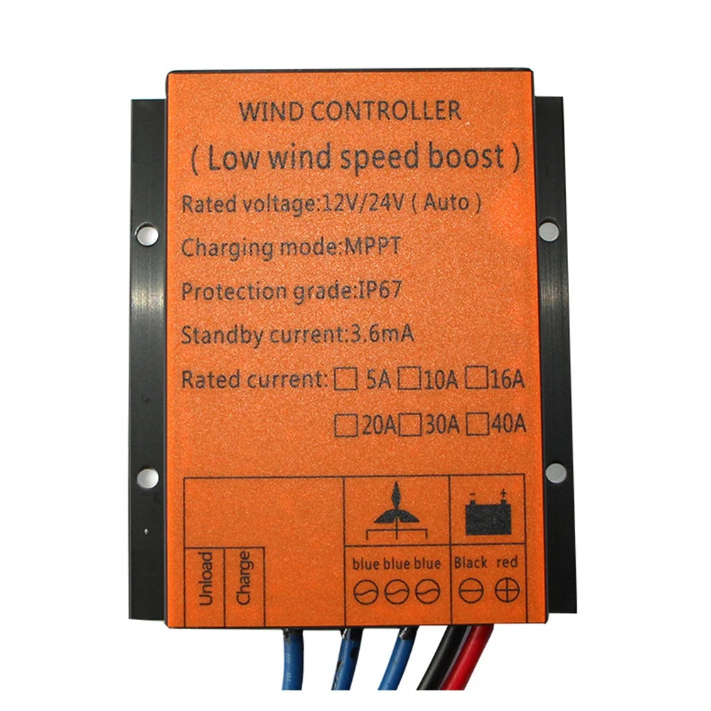 

600W Voltage Boost Wind Controller 12V 24V MPPT Rectifier Wind Charge Controller for Turbine Generator Low Wind Speed