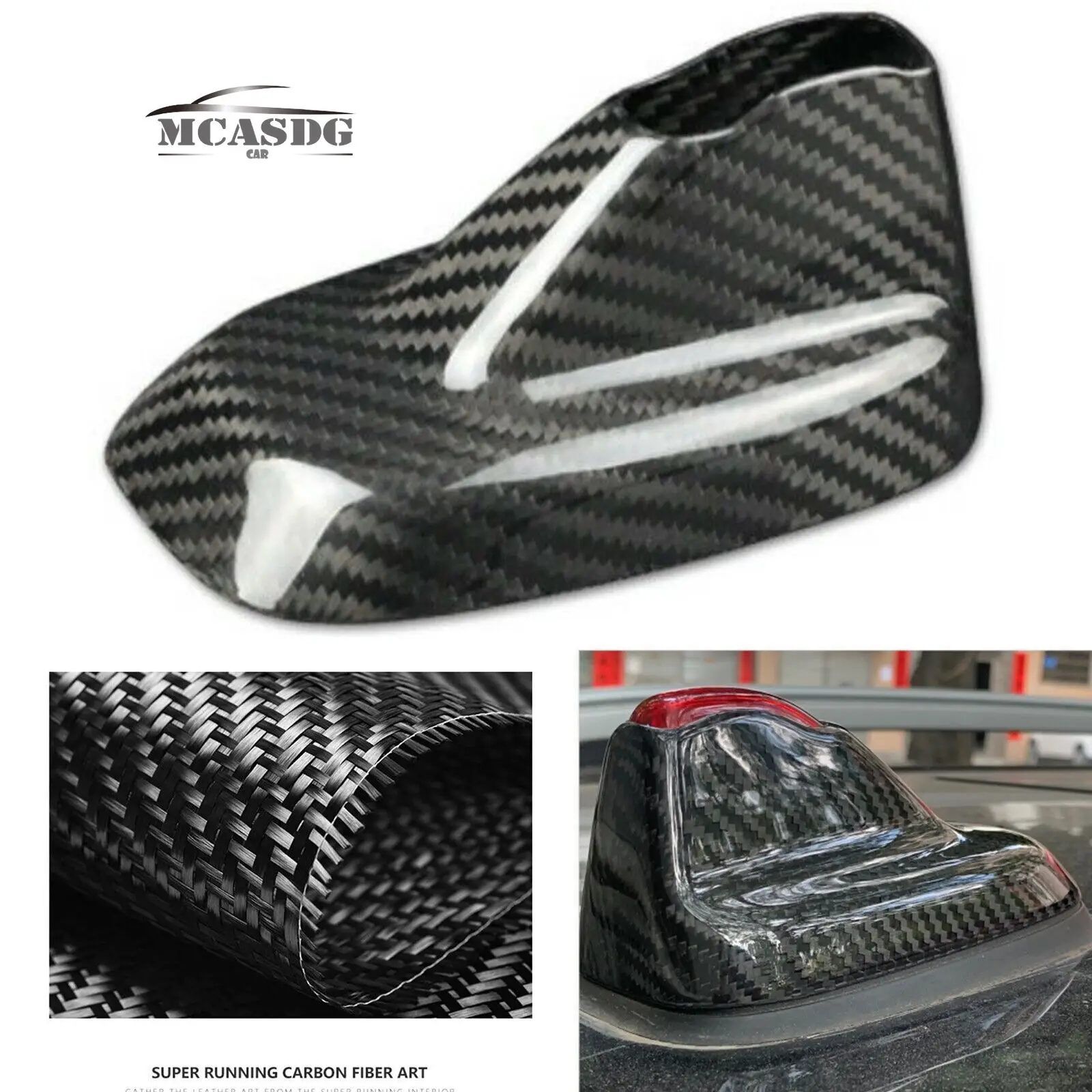 

Real Carbon Fiber Roof Antenna Cover Trim Fit for Mini Cooper F54 F60 2018-21