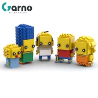 garno moc anime figures simpsonlying creative movie brickheadz building blocks the cartoon sitcom bricks set toys for children
