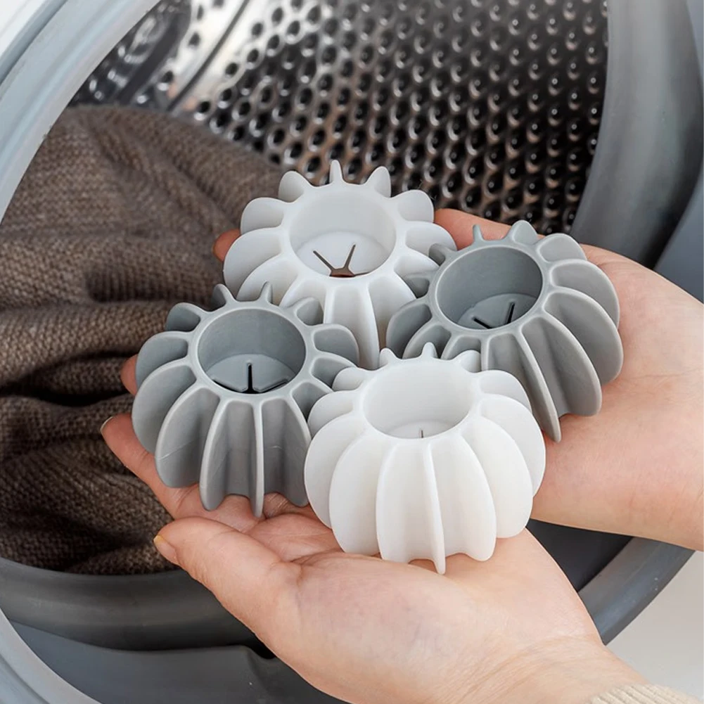 

Silicone Laundry Ball Reusable Clothes Hair Cleaning Tools Pet Hair Remover Washing Machine Anti-tangle Clothes Cleaning Tool