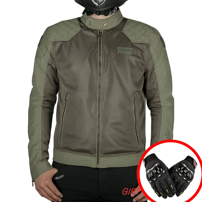 

Motorcycle Men's Summer Jackets Motorbike Mesh Breathable Motor Guards Protection Racing Protective Jackets reflective clothing