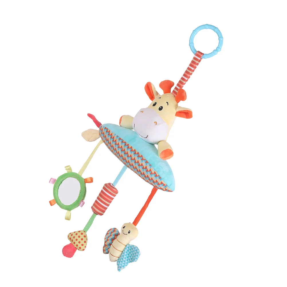 

Детские набивные животные, детские игрушки-колокольчики, Мультяшные игрушки, детские вращающиеся прикроватные колокольчики