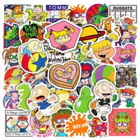 103050100pcs imp paris line cute cartoon graffiti stickers kawaii anime stickers kids toys laptop diy scrapbook decor sticker