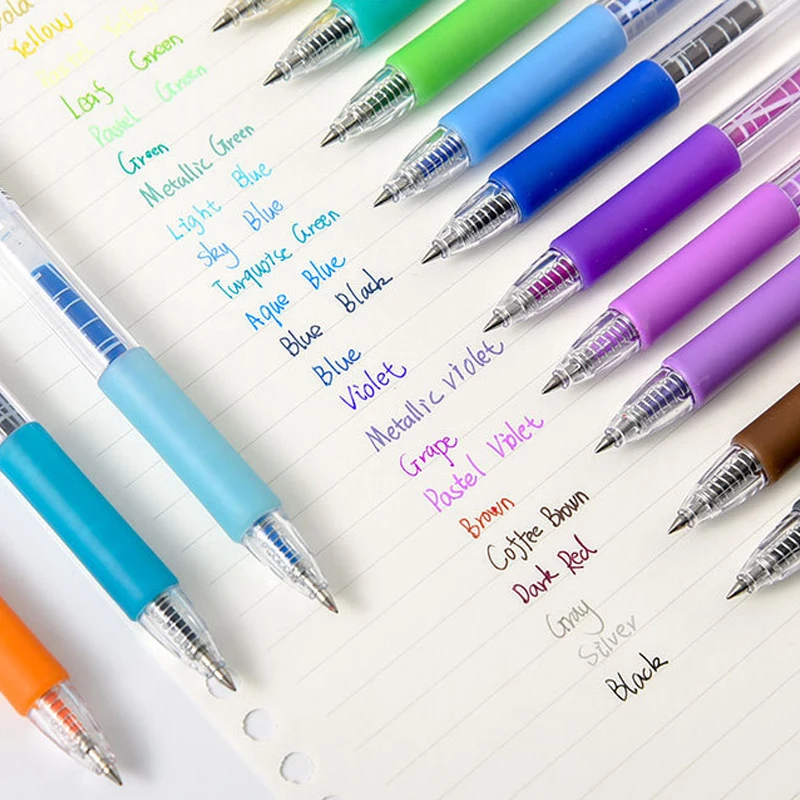 

Набор гелевых ручек Kawaii 6 шт./партия, выдвижная шариковая ручка мм, школьная и офисная ручка для письма