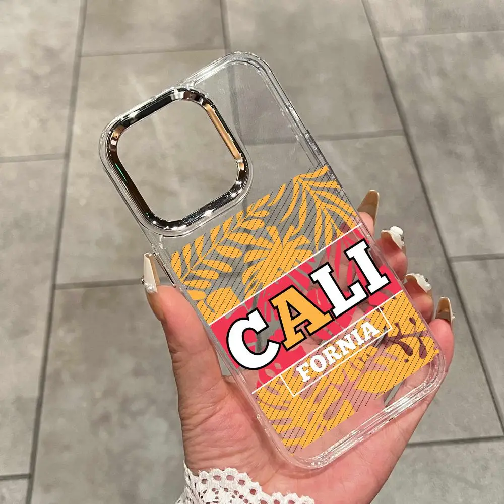 Фото Чехол для телефона с принтом в городской тематике для iPhone 17 Air 16 15 14 Plus 13 12 11 Pro Max 16e, ударопрочный, с прозрачной задней панелью HD. №1