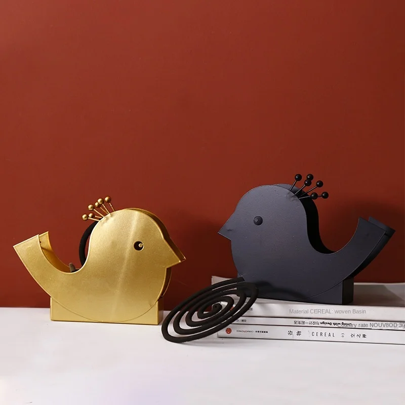 

Nordic iron light luxury bird mosquito repellent incense rack summer mosquito repellent products living room dining room bedroom