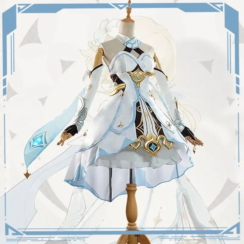 Косплей-костюмы для Хэллоуина Genshin Impact Game Lumine Карнавальная Женская одежда