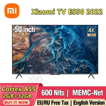 Original Xiaomi TV ES50 2022 50 Inch 4K UHD HDR Smart TV Cortex A55 2GB 32GB MEMC Dolby Sound HDR10+ Image Quality Television 1