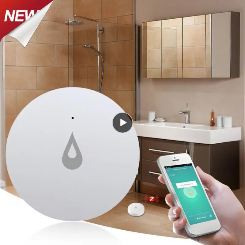 

1~7PCS Remote Monitoring Flood Sensor Zigbee Water Leak Detector Tuya Smart Life Water Tank Full Linkage Alarm