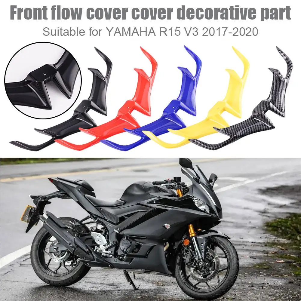

Motorcycle Front Fairing Winglet Wing Cover Trim for YAMAHA R15 V3 2017 2018 2019 2020 Shark Fin Beak Motorcycle Accessorie P3N1
