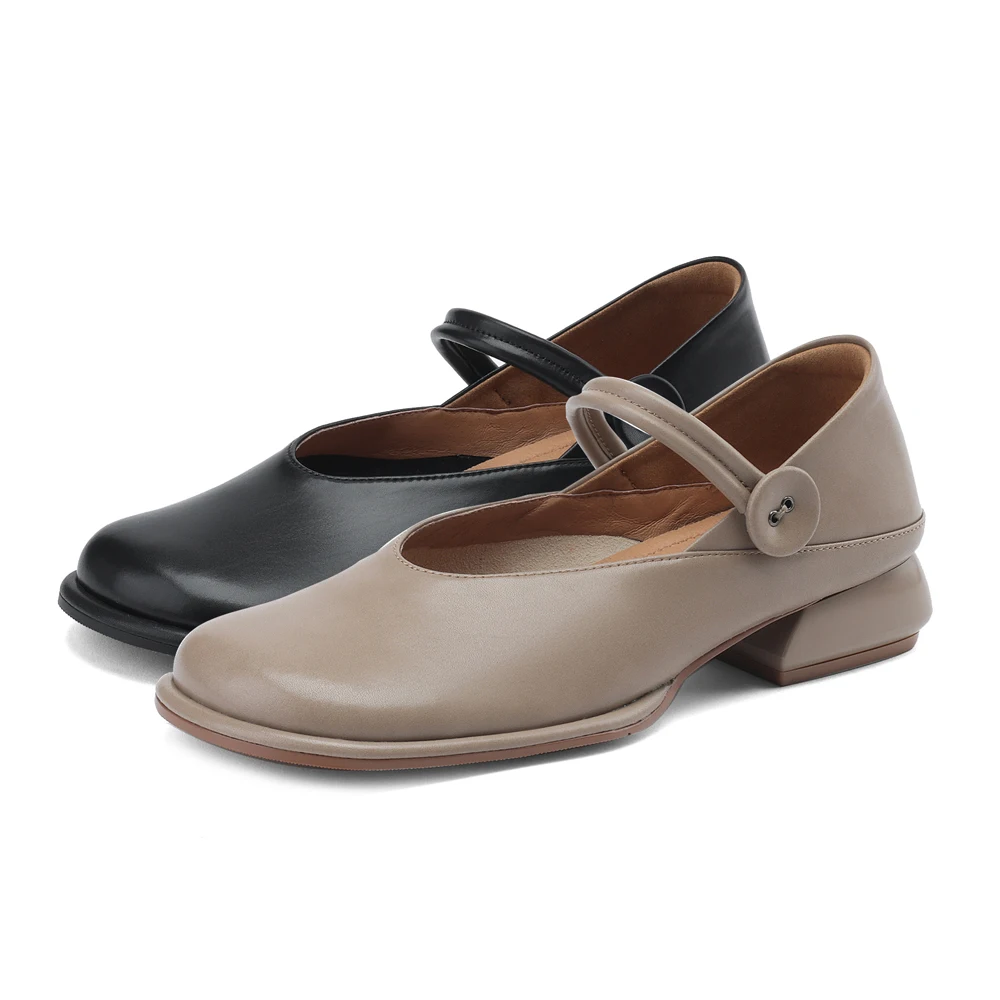 2024 Новинкавесна-летостильные женские туфли лодочки из натуральной кожи женская