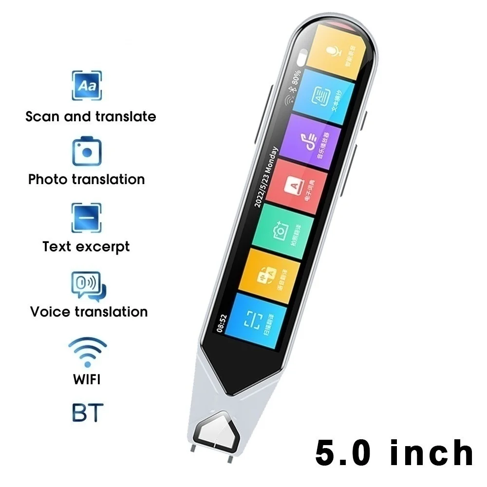 

New MD08 Portable Pen Scanner 116 Languages Translation Pen Scanner Instant Text Scanning Reading Translator Device Hot Sale