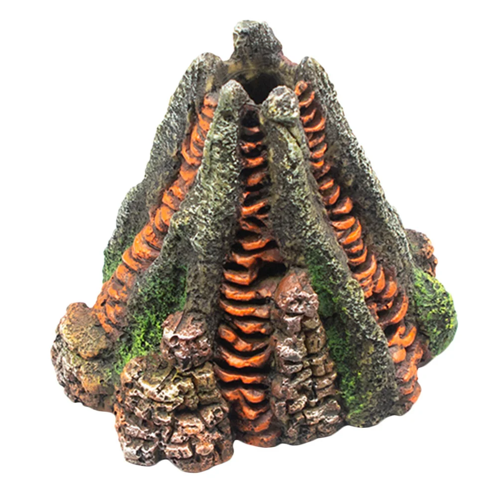 

Volcanotank Aquarium Decor Bubbler Ornament Resin Airbubble Underwater Decorations Decoration Pump Led Artificial Toykit Craft