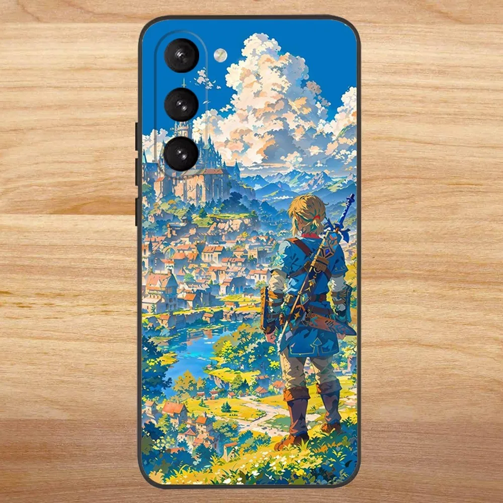 Чехол для телефона Game The L-Legend of Z-Zeldas Samsung S23 22 30 21 10 9 Note20 Ultra Lite 5G Plus FE черный мягкий