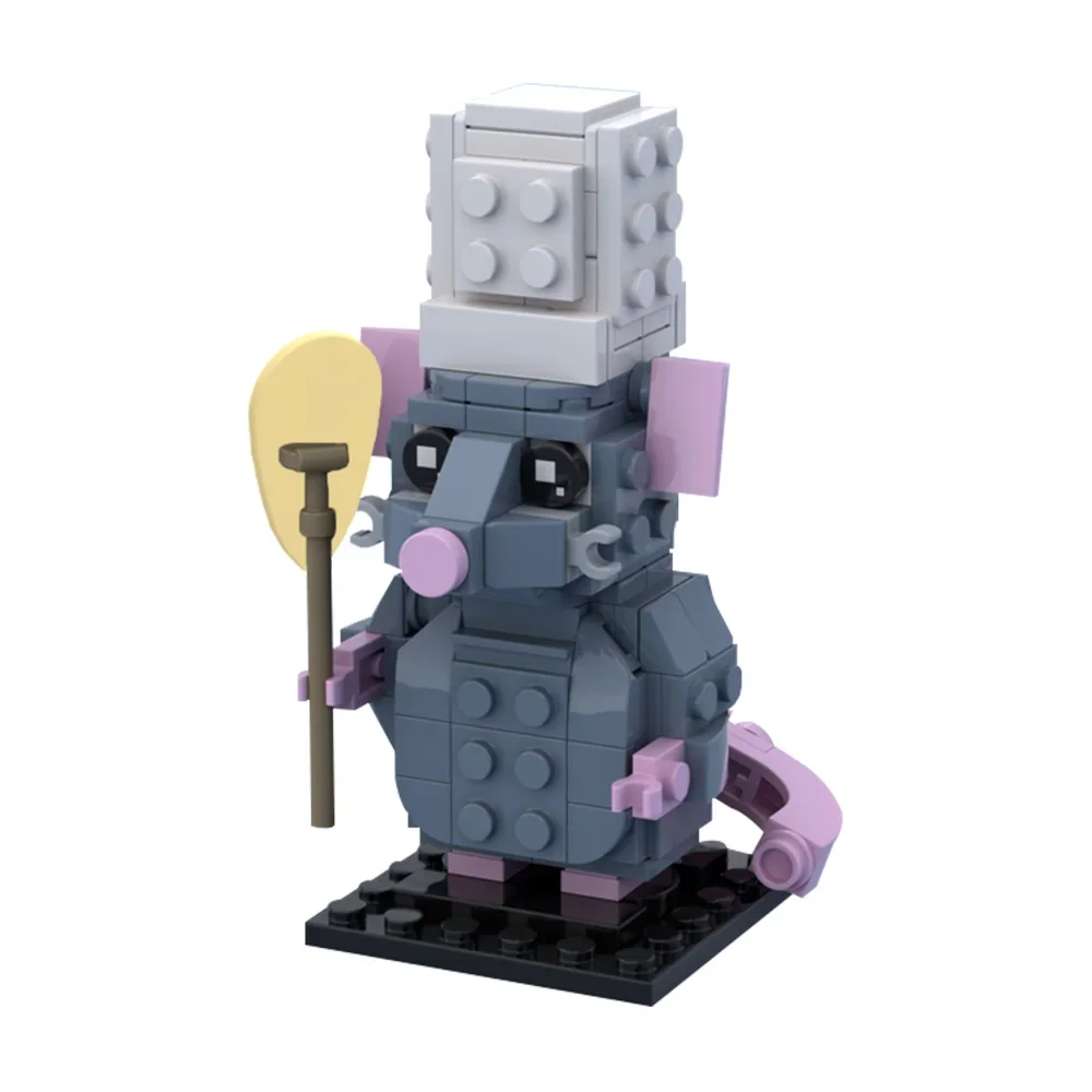 Фото Конструктор Gobricks MOC: Модель Реми-крысины из фильма, Реми-крысины — Бог Кулинарии, Строительные блоки, Игрушки для сборки, Подарки на день рождения для детей, Сделай сам №3