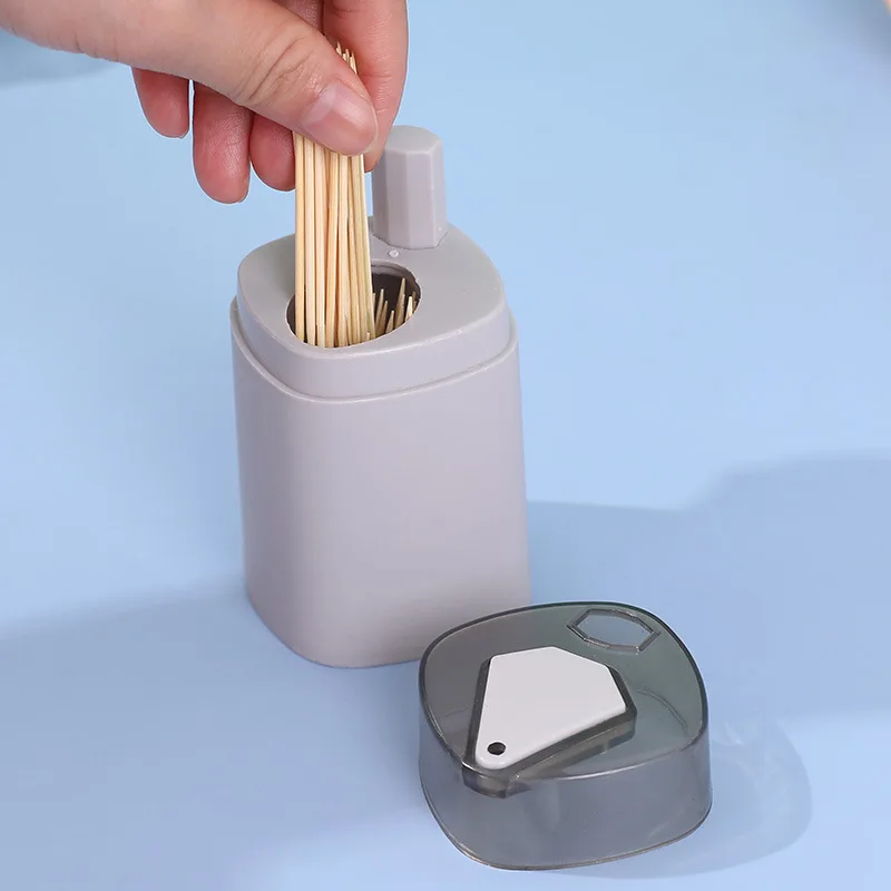 

Toothpick Box Household Creativity Nordic Press Type Toothpick Box Automatically Pops Up Toothpick Bottle for Restaurants Hotels