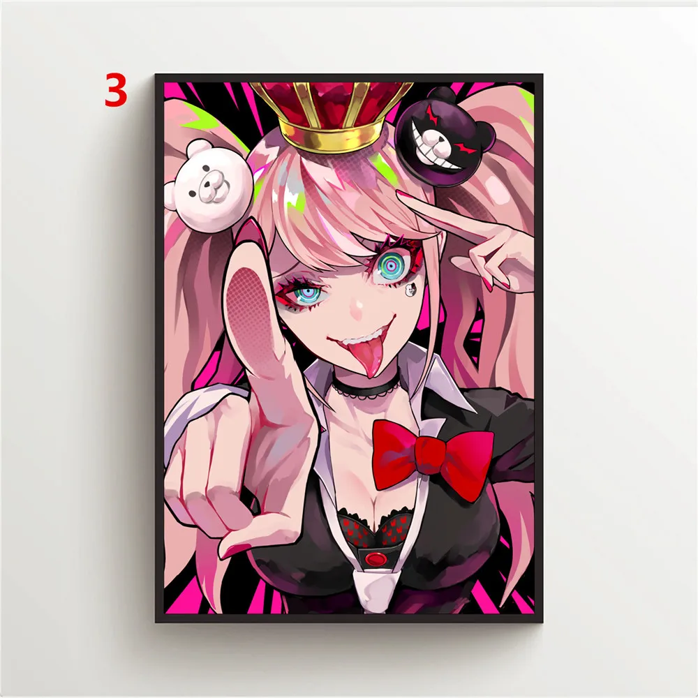 Аниме плакаты Danganronpa Картина на холсте и принты Настенный декор украшение