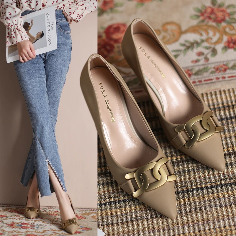 

2022 Spring New Women's Pumps Fashion High-heels Dress