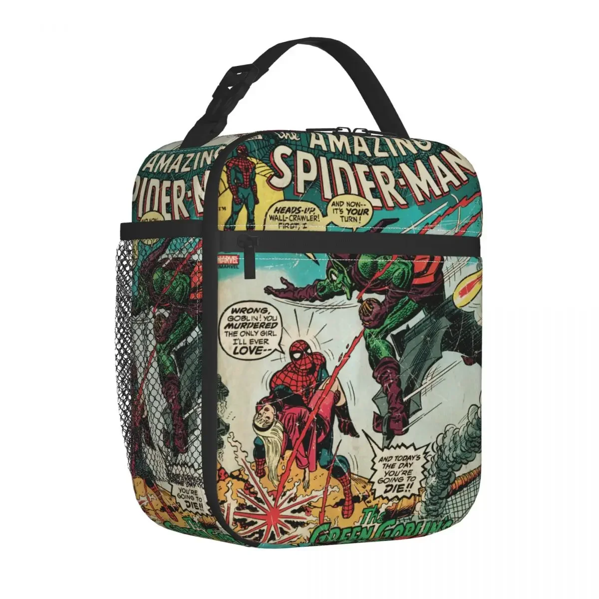 Сумка Для Обеда Marvel Человек-паук Портативная Многоразовая Термосумка Офиса