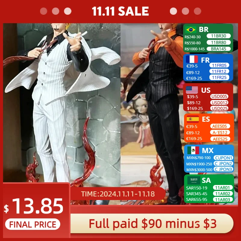 Цельная соломенная шляпа Санджи группа резонансов Gk аниме-фигурка статуя кукла