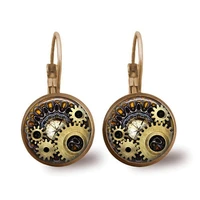 van gogh star time gem earring glass jewelry for men and women earring wholesale