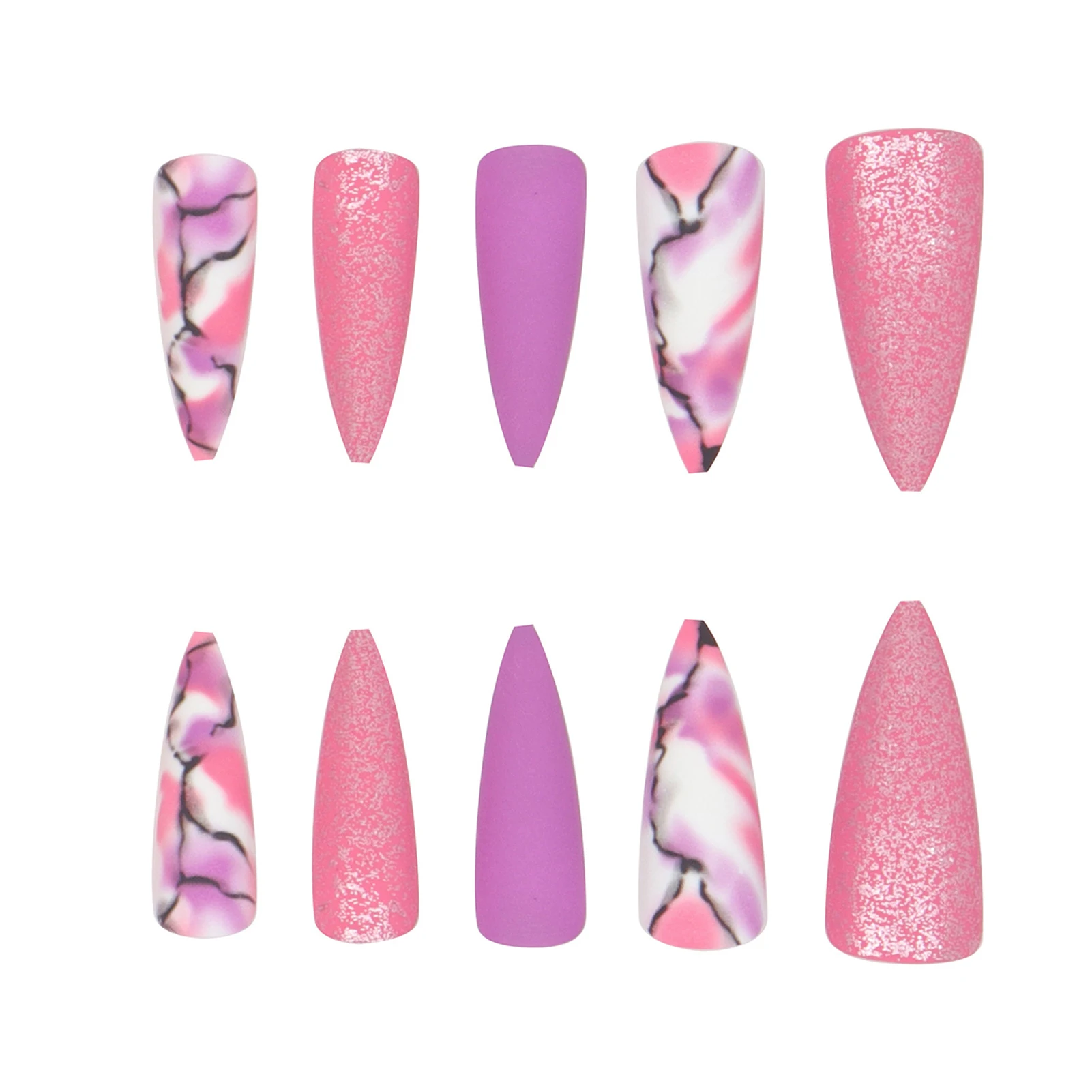 

Искусственные ногти 24 шт., не нужен лак для ногтей, подходящие размеры для мастеров, ежедневное использование