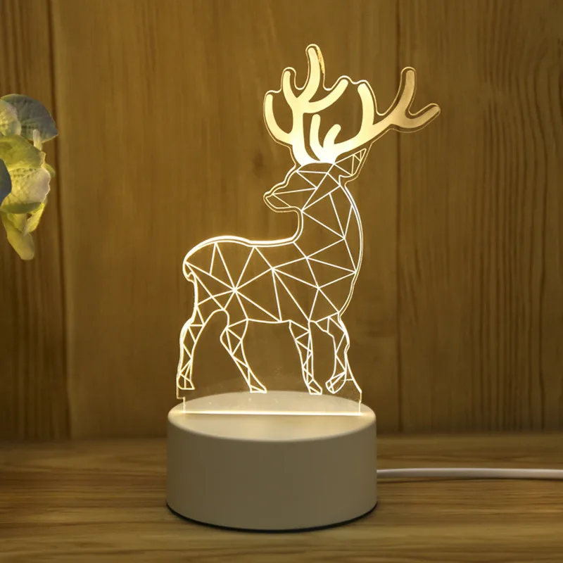

3D LED Lamp Creative Night Lights Novelty Illusion Night Lamp 3D Illusion Table Lamp for Home Decorative Light Christmas Gift