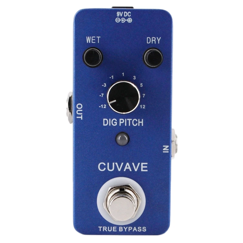 

CUVAVE DIG PITCH Guitar Effect Pedal With 9 Types Pitch Shift +- Oct Pitch Range Fuli Metal Shell True Bypass