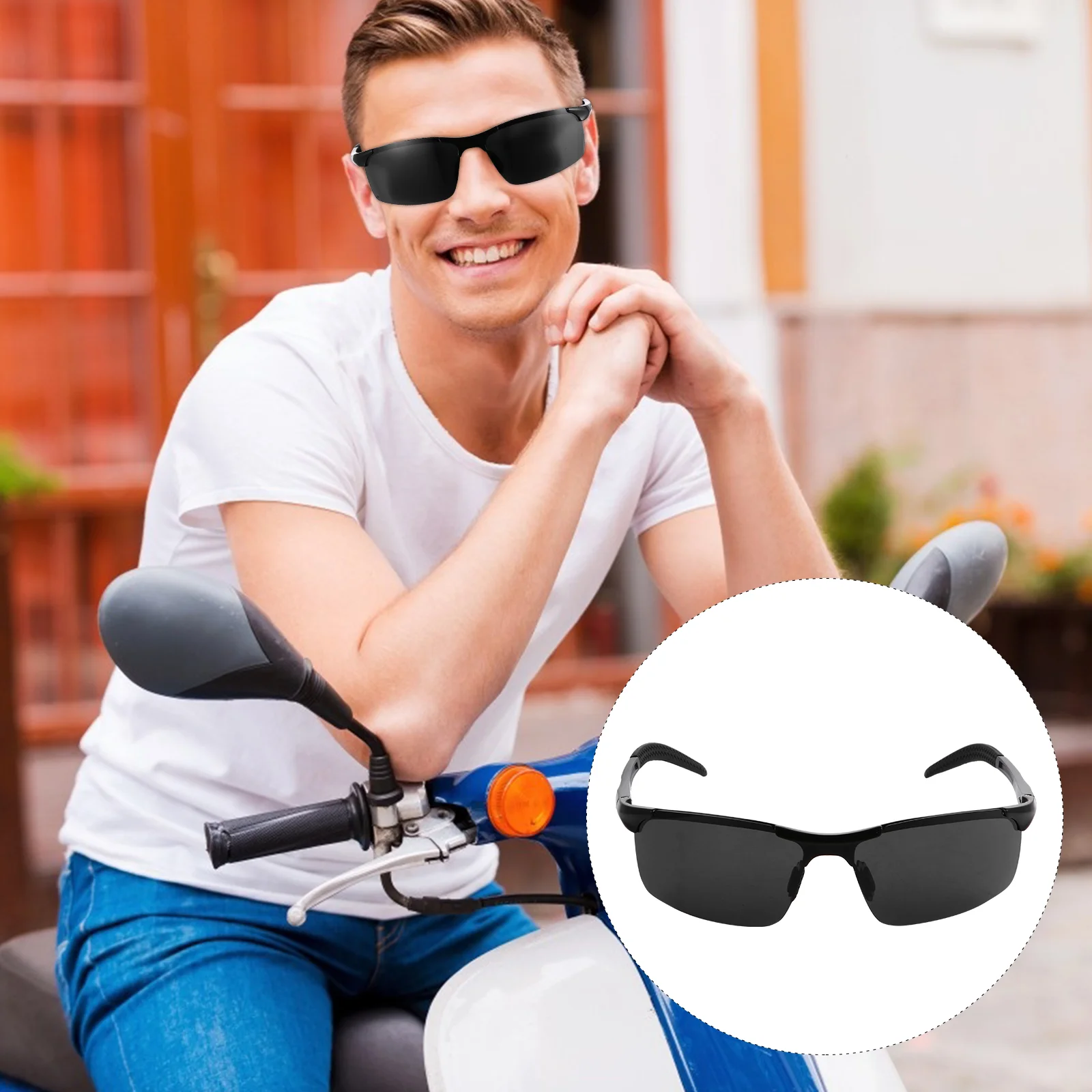 

1 Pc Sunglasses Premium Professional Durable Prime Eyewear Glasses for Adult Travel Ski