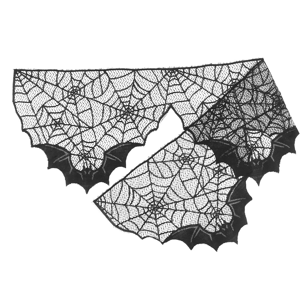 

1pcs Fireplace Cloth Bat Decorative Spider Web Fireplace Cloth for Fireplace